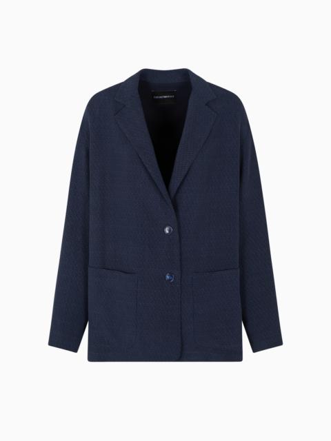 ASV CUPRO-BLEND SINGLE-BREASTED BLAZER