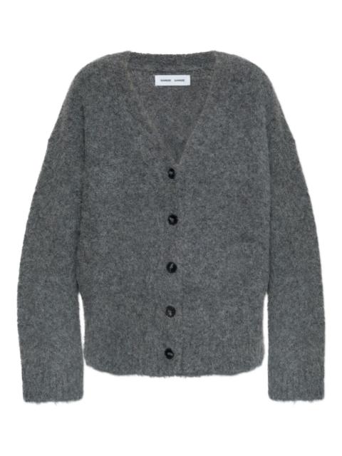 alpaca wool button cardigan