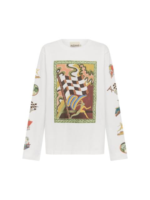 Lucky Pace Patch Long Sleeve Tee