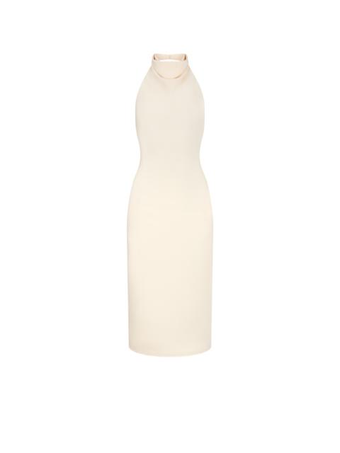 HALTERNECK COCKTAIL DRESS WITH OPEN BACK