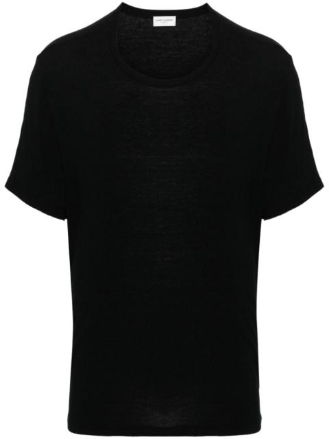 crew-neck ribbed T-shirt