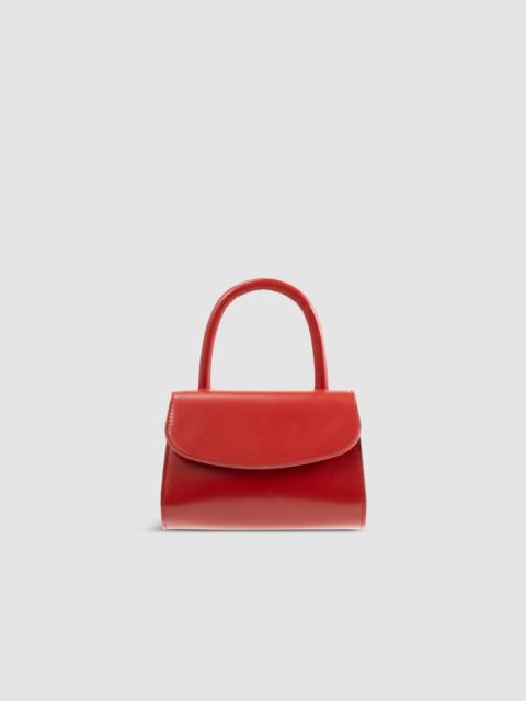 Mini 2.0 Blood Red Semi Patent Leather Top-Handle Bag