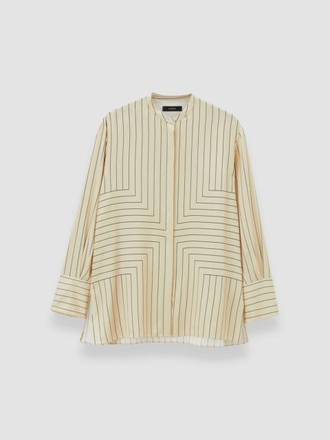 Athena Geometric Print Silk Blouse