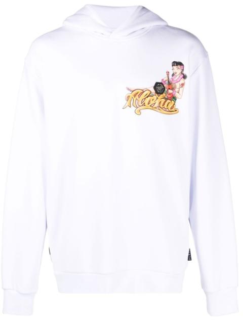 Hawaii-print hoodie