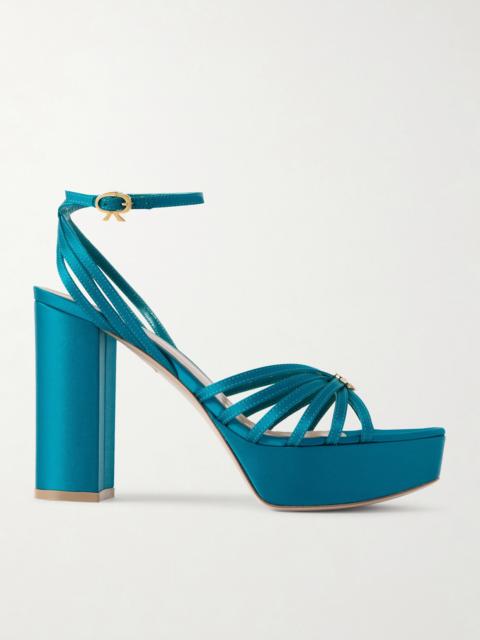 Rita 110 Satin Platform Sandals