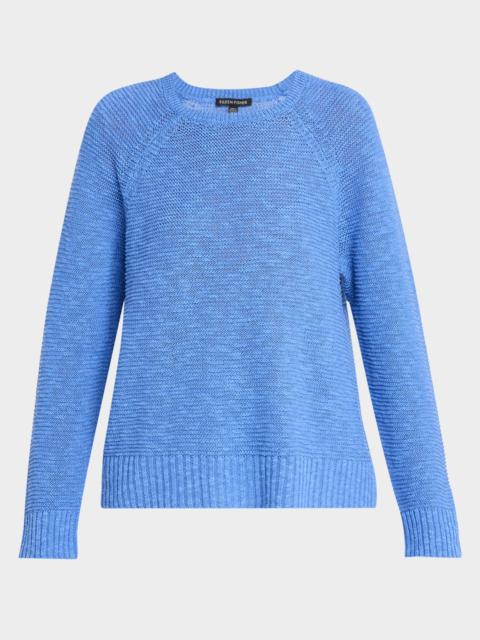 Crewneck Raglan-Sleeve Sweater