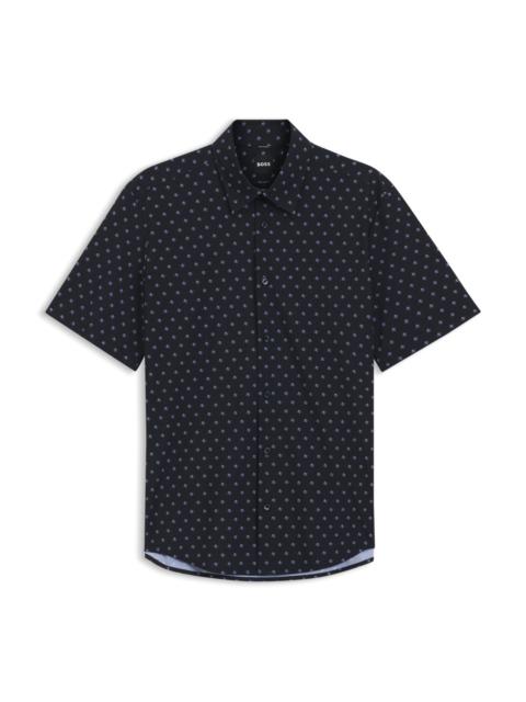PRINTED REGULAR-FIT SHIRT IN PERFORMANCE-STRETCH JERSEY