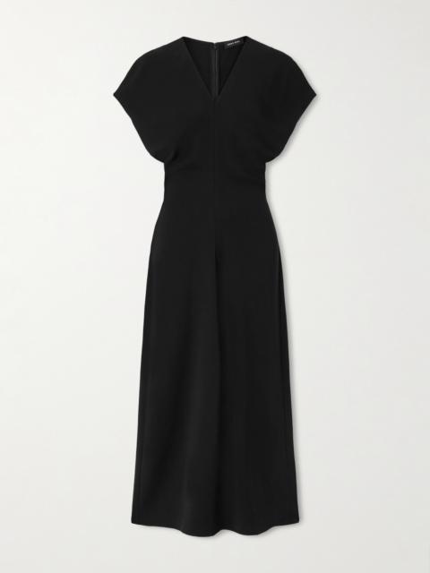 Zadig Gathered Crepe Midi Dress