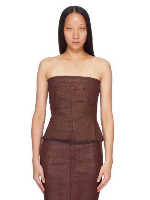 strapless corset top