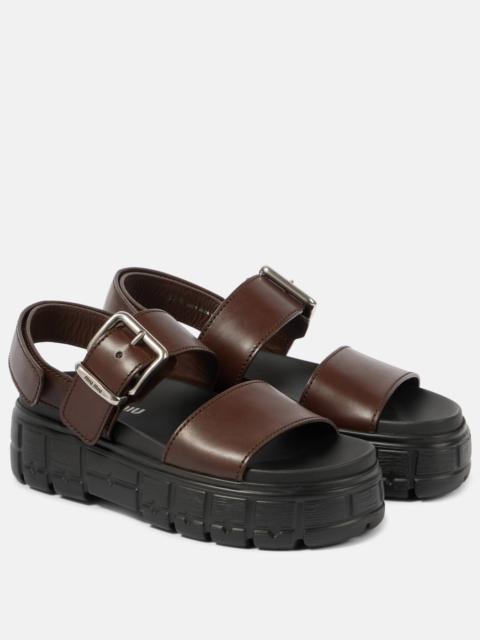 50 leather platform sandals