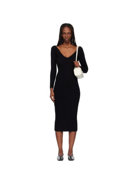 Black Bridgewater Midi Dress