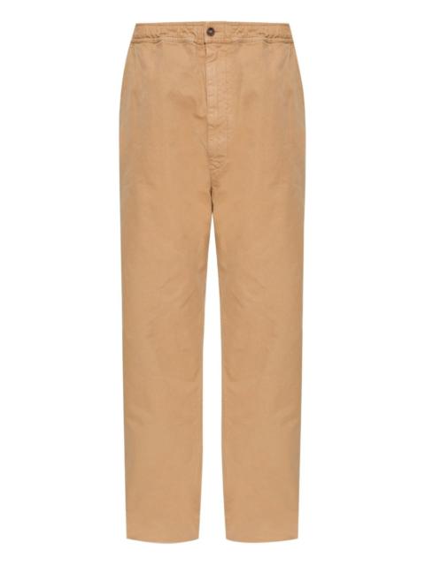 cotton wide-leg trousers