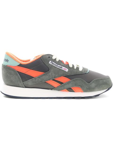 Reebok Classic Nylon Hunter Green Orange Chalk