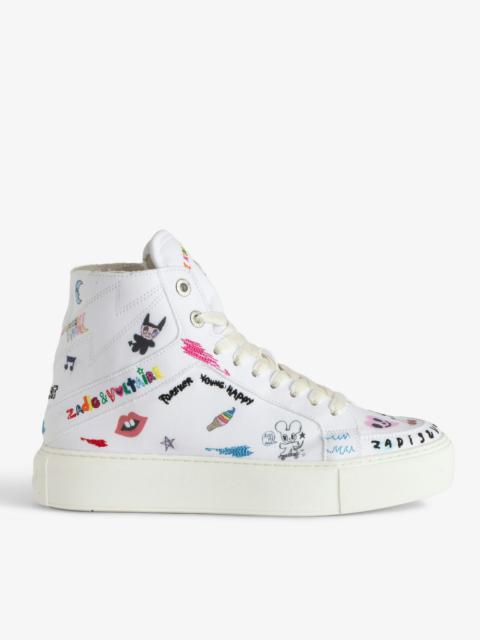 ZV1747 High Flash Chunky High-Top Trainers