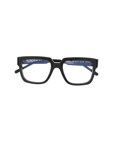 K3 rectangle frame glasses