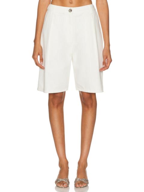 Low Rise Pleated Bermuda Short