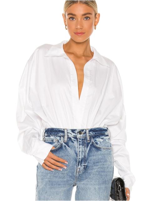 Oversized Boyfriend Shirt Bodysuit