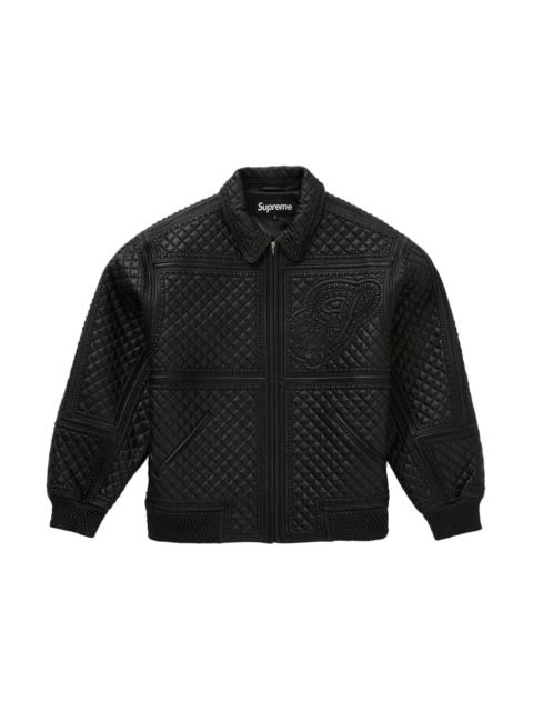 Supreme Supreme Studded Quilted Leather Jacket Black - 3bdc2f55