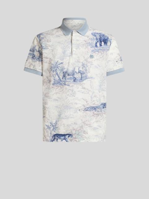 POLO SHIRT WITH SAFARI PRINT