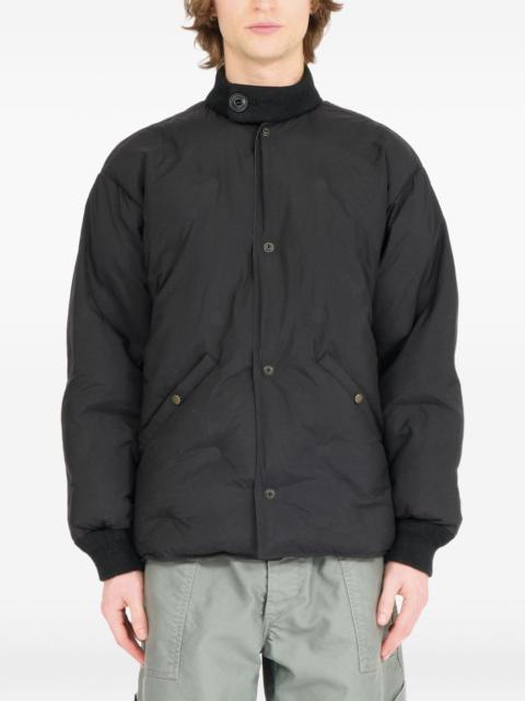 buttoned-up padded jacket