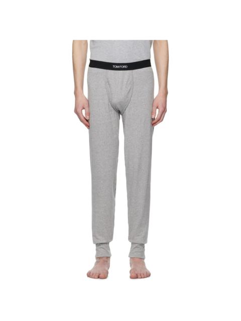 Gray Cotton Long Underwear