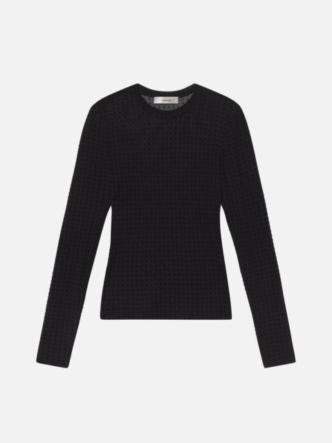 The Mesh Polka Dot Top