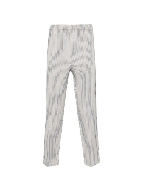 TWEED PLEATS PANTS - GREY/BLACK/BLUE