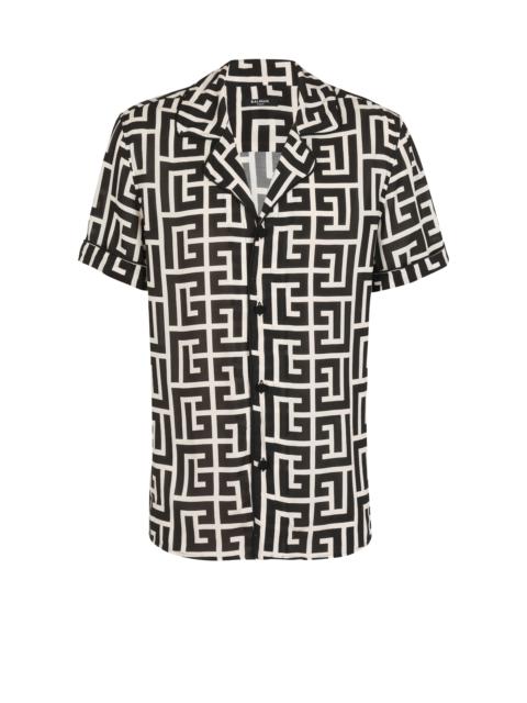 Monogram-printed shirt
