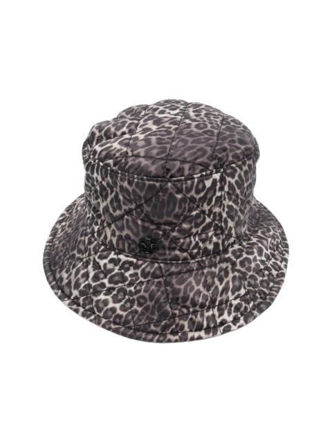 leopard-print bucket hat