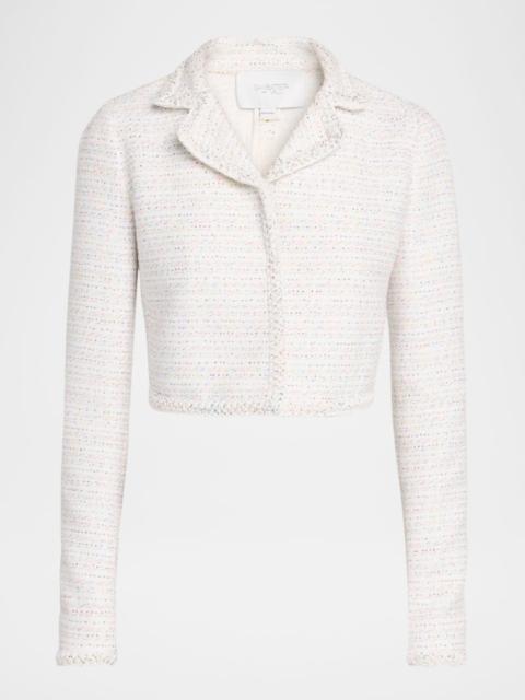 Paillette Tweed Crop Jacket