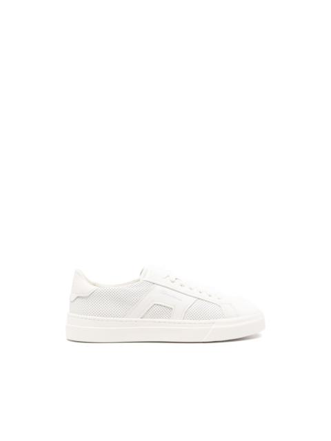 perforated lace-up sneakers