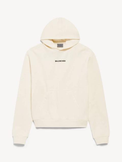 Women's Balenciaga Back Hoodie Medium Fit in Cream