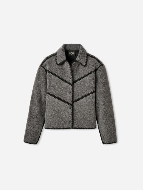 ® Women's Ellison ®fluff Shell Jacket Fleece/Recycled Materials Tops in Charcoal Heather