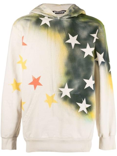 star-print hoodie