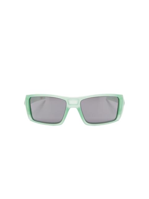 Heliostat matte translucent rectangle sunglasses