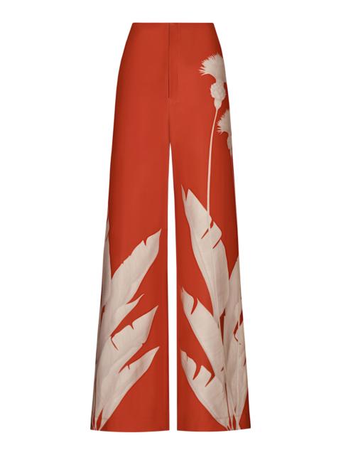 Dandelion Scuba Wide-Leg Pants orange