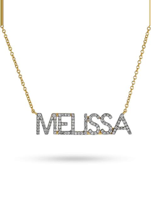 Diamond Name Drop Necklace