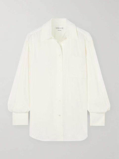 Satin-jacquard shirt