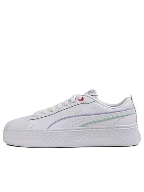(WMNS) PUMA Smash Platform 'Piping - White Lilac' 373315-02