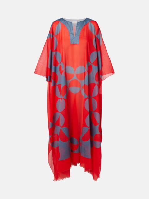 Printed cotton kaftan