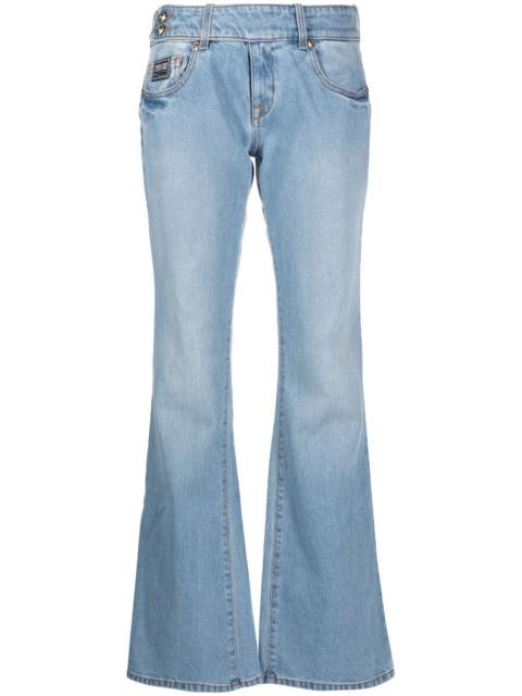 flared denim jeans