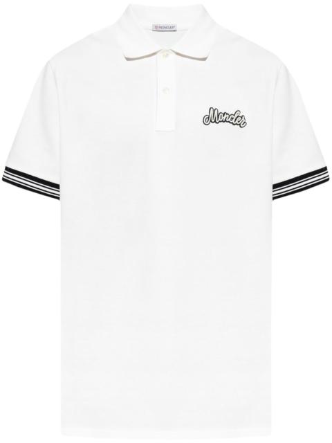 logo-embroidered polo shirt