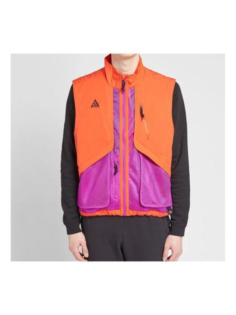 Nike ACG Outdoor Functional Multiple Pockets Vest Red Orange BQ3619-634