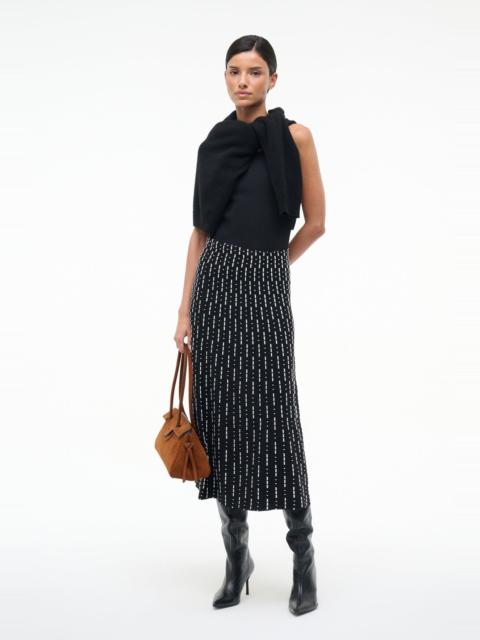 STAUD LENA SKIRT BLACK GEO