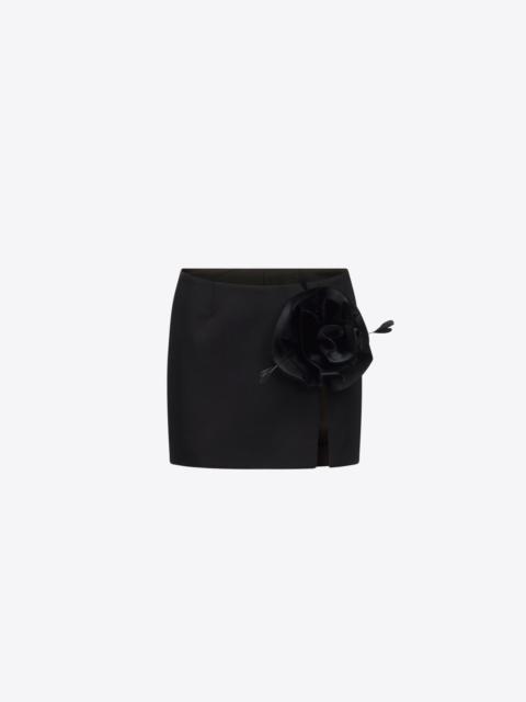 FLOWER SLIT MINI SKIRT