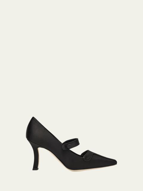 Ganeus Satin Mary Jane Pumps