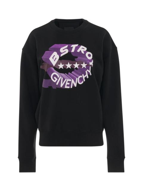 BSTROY Circle Logo Sweatshirt in Black