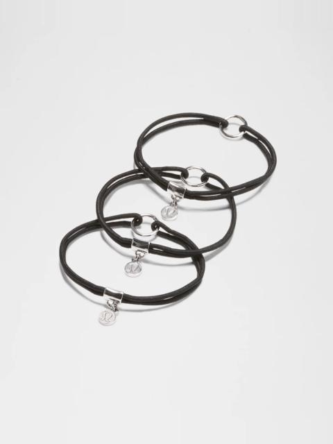 Logo Charm Hair Ties *3 Pack