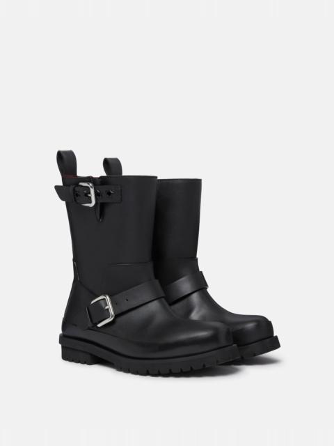 Trace Buckle-Strap Biker Boots