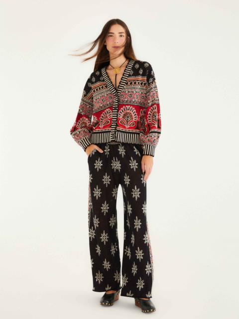 Black Ainika Love Coconut Groove Knit Pants